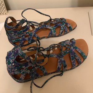 Gentle Souls strappy leather sandals.